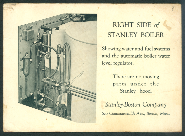 Stanley Motor Carriage Company Boston Office Advertising Cards
